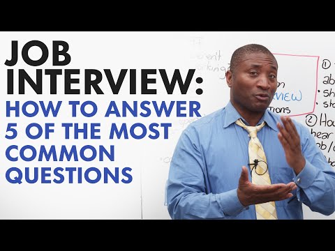 如何回答 5 個最常見的求職面試問題 (How to answer 5 of the most common job interview questions)