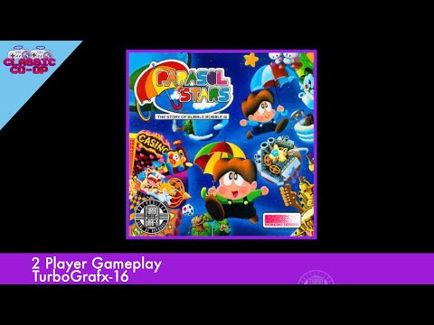 Parasol Stars | 2 Player Co-op Gameplay | TurboGrafx-16 Mister FPGA