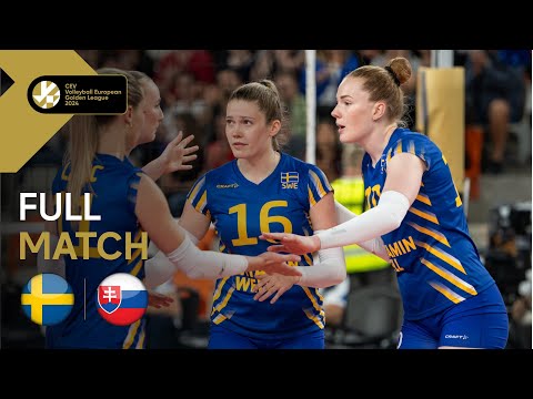 Full Match | Sweden vs. Slovakia - CEV Volleyball European Golden League 2024