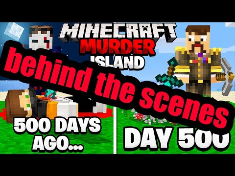 Surviving 100 Days on the Minecraft Murder Island.. 500 Nights Later (BEHIND THE SCENES)