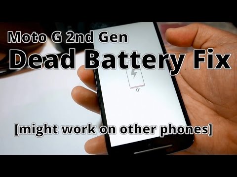 Moto G 2nd Gen: Dead Battery Fix (Might work on other Android Phones)