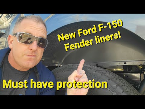 New Ford F-150 Fender Liner Husky brand install...must have protection!  2020 to 2024 Ford F-150!
