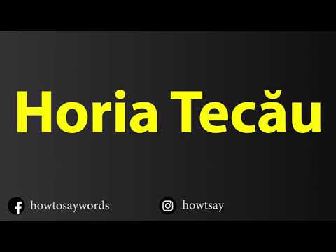 How To Pronounce Horia Tecau