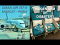 OMAN AIR 787 9 Economy Class Muscat Paris Oman Air Economy Class Review