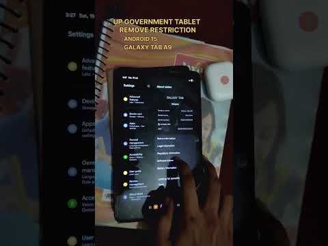 Remove Restrictions form government Tablet with android 15 #taba9 #galaxytaba9 #samsungtablet