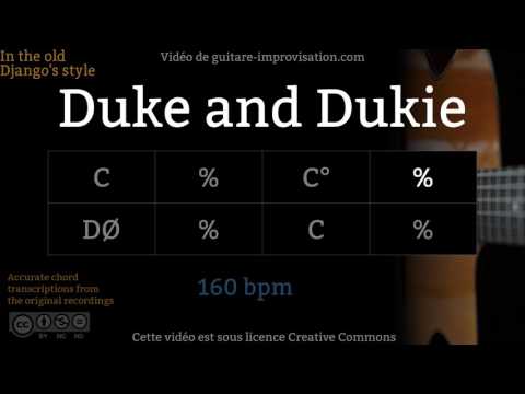 Duke and Dukie (160 bpm) - Gypsy jazz Backing track / Jazz manouche