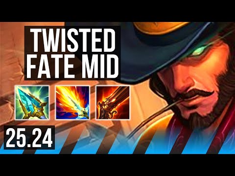 TWISTED FATE vs ORIANNA (MID) | 15/1/13, 52K damage | KR Master | 25.24