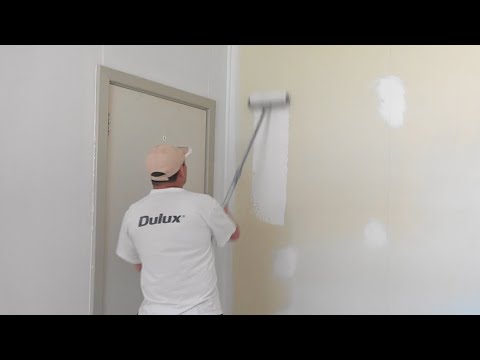 How to paint walls. How to paint a wall using a roller. Best Technique.