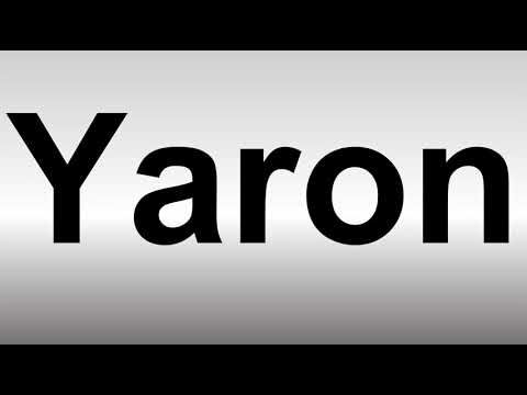 How to Pronounce Yaron