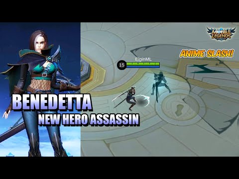 BENEDETTA NEW HERO IN MOBILE LEGENDS - TOO MUCH DASH SKILLS - MLBB