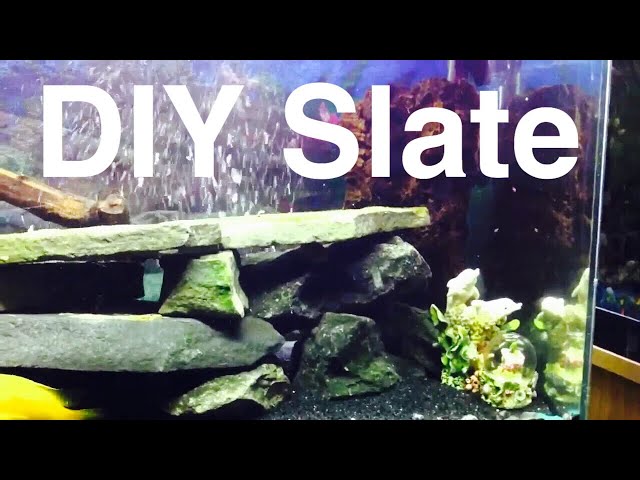 DIY Aquarium Slate or Flat Rocks Decor Aquascape