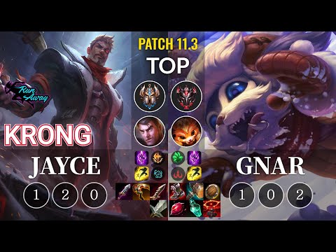 RNW KronG Jayce vs Gnar Top - KR Patch 11.3