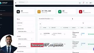 Exportar facturas a Excel, CSV o ZIP