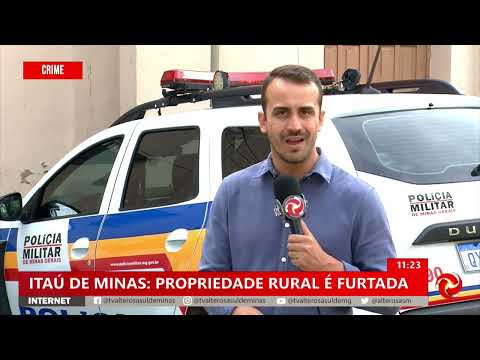 PM recupera materiais após assalto em Itaú de Minas