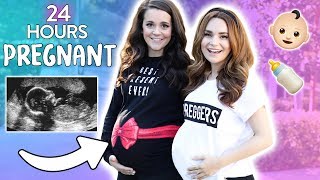 24 HOURS BEING PREGNANT w/ My Pregnant Sister!
