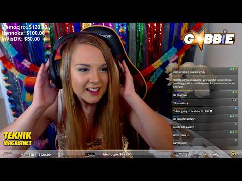 [Gabbie Clip][2017-06-10] Graduation Stream, !knife giveaway [12h] Master's Degree wiii