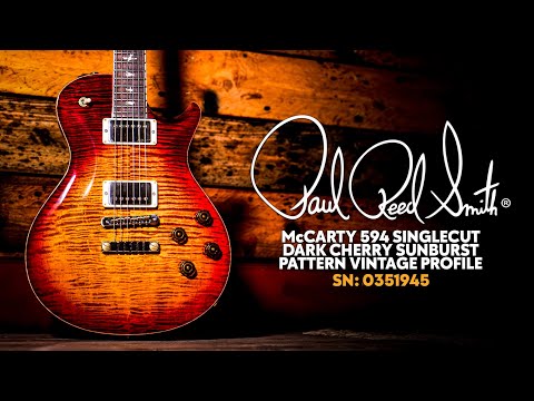 Peach Picks! | PRS McCarty 594 Singlecut 10 Top Dark Cherry Sunburst Pattern Vintage