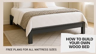 Essential Bed Frame DIY Tutorial