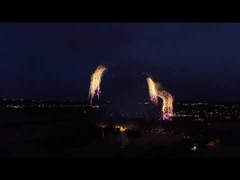 Epic Wedding Fireworks with Fire Writing | Neel & Gemma’s Low-Noise Pyromusical Display UK