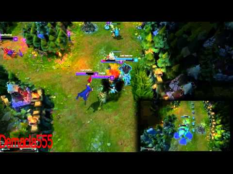 2v5 with Caitlyn Mordekaiser And Vayne  HD