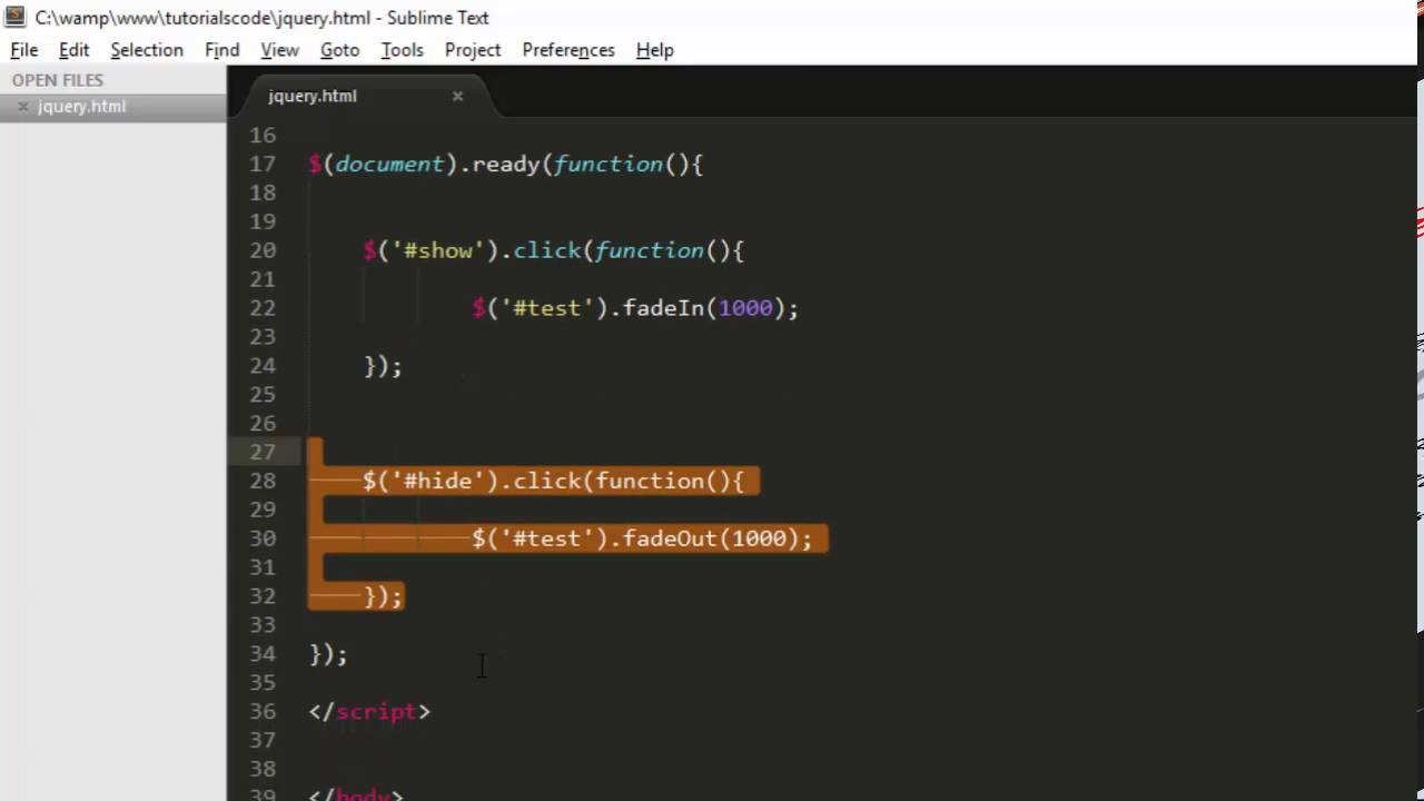 Learn Jquery in 10 Minutes Tutorial for Beginners