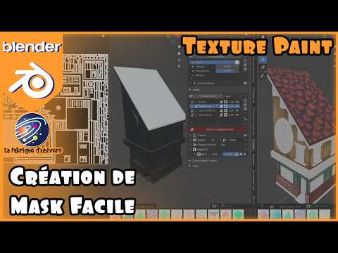Tuto Blender FR n°139: Texture Paint - Création de Mask facile #blendertutorial #blendertricks