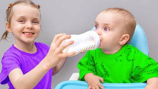 Pretend Play Nanny Dasha: Finding Baby Damir and the Mystery Guest