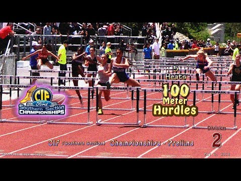 2019 TF - CIF-ss Prelims (D2) - 100H (Girls, All 5 Heats)