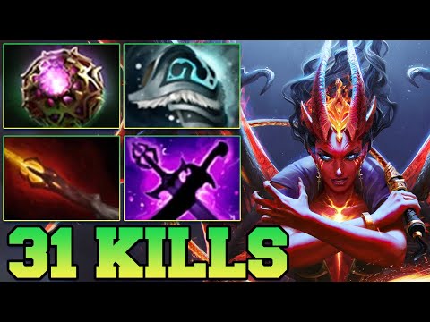 31 Kills QOP Dota 2 Mid Lane Beast Best Queen Of Pain Dota 2 Gameplay Guide Build 7.40