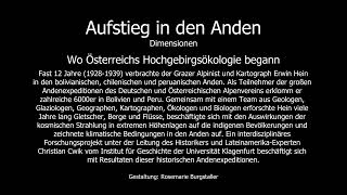 Aufstieg in den Anden | Ö1 mit Christian Cwik und Uwe Plachetka