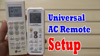 LG 1000 in 1 Universal AC Remote Setup