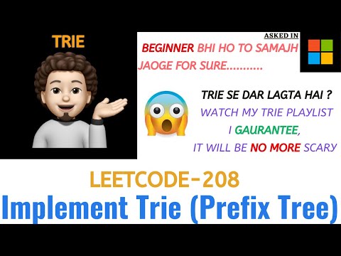 Implement Trie (Prefix Tree) | Microsoft | Leetcode - 208