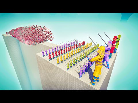 100x SAMURAI & 4x GIANTS vs EVERY GOD - Totally Accurate Battle Simulator