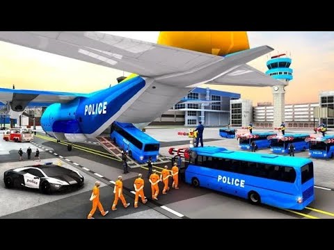 Police Bus Shooting Police Plane Prison Transport Gameplay