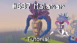 How to build a Pokémon Malamar in Minecraft (Tutorial)