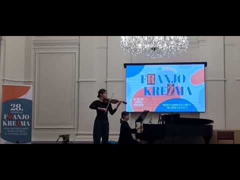 Hanna Kryvtsova violin   rehears Beethoven Sonata N 1, Fragment with Renata Hil piano