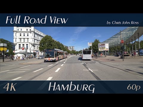 Hamburg, Germany: Altstadt, St. Georg - Steinstraße, Steintorwall, Steindamm - 4K (UHD/2160p/60p)