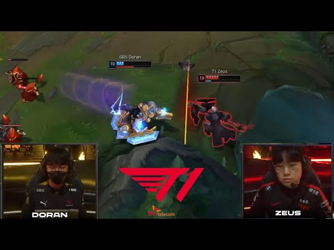 Zeus 1vs1 solo kill Doran | T1 vs GEN
