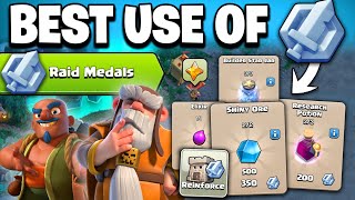BEST Way to Use Raid Medals in Clash of Clans After 2024 Trader New Update