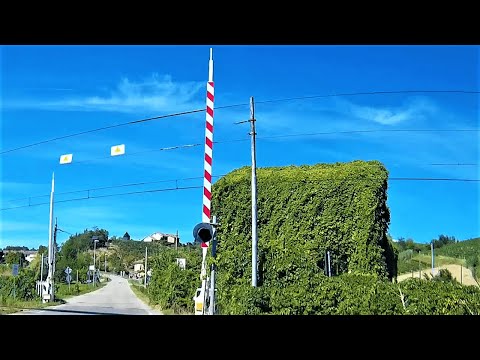 Dal passaggio a livello Castelnuovo Calcea (AT) Loc. Opessina al PL di Agliano (AT) #klevelcrossing