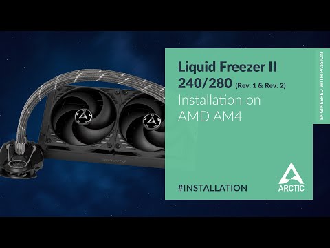 Liquid Freezer II 240/280 (Rev.1/Rev.2) – Installation on AMD AM4