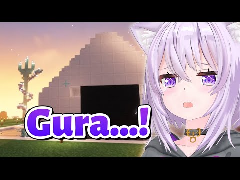 Okayu had a secret ambition for Gura【Minecraft/Hololive Clip/EngSub】