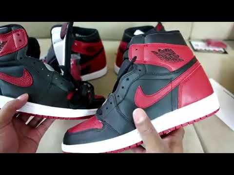 JORDAN 1 BRED REAL VS FAKE (SCOOP208)
