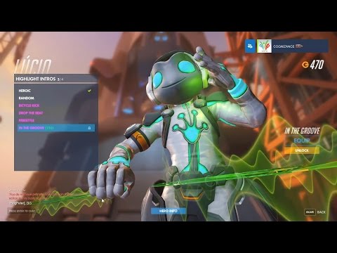 Lucio - Ribbit  - Overwatch Legendary Skin Spotlight (all intros, emotes, poses)