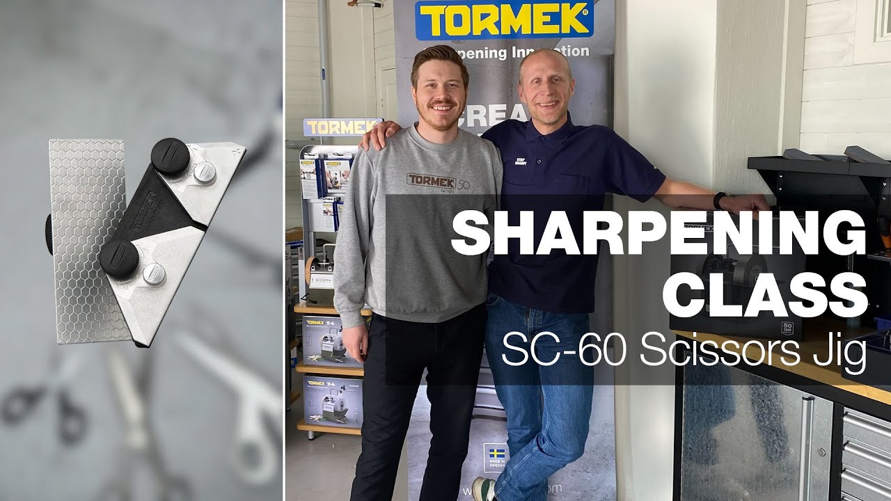 Scissors sharpening with the SC-60 Scissors Jig | Part 28 | Tormek Live Sharpening Class