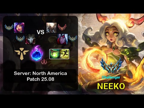 Neeko Support + Jhin vs Pantheon + Varus - NA Challenger - Patch 25.08