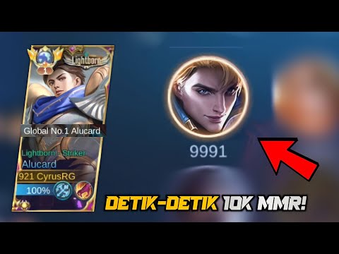 DETIK-DETIK 10K MMR UNTUK PERTAMA KALINYA!🔥 | TOP GLOBAL ALUCARD - MLBB