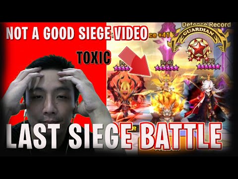 NOT a good Siege Battle Video, Last before entering Siege Battle Tournament