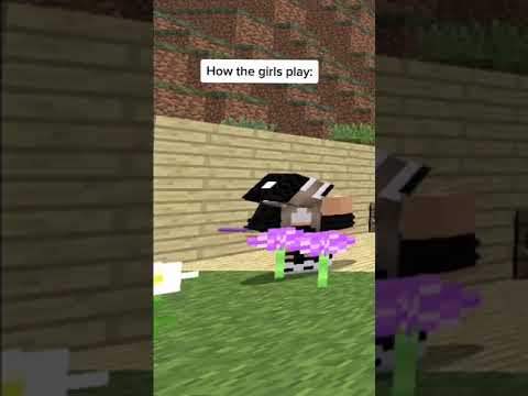😱How to play boys and girls in Minecraft! #Shorts