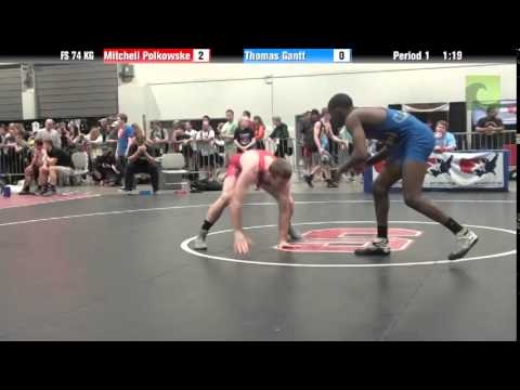 Mens FS FS 74 KG - Mitchell Polkowske vs. Thomas Gantt